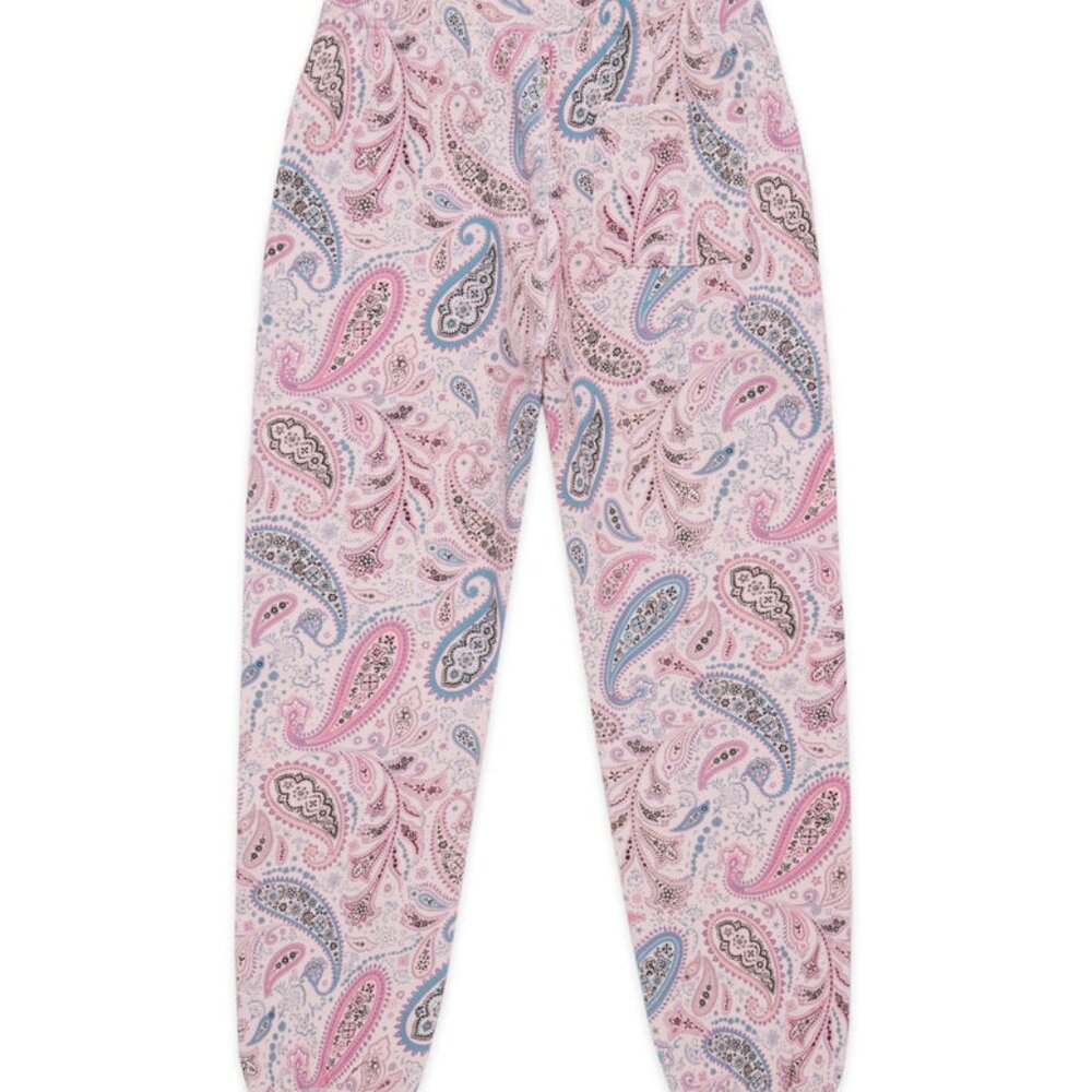 ๐ฅ TEDDY FRESH Unisex Sweatpants - Pink Paisley - Size L - Picture 7 of 12